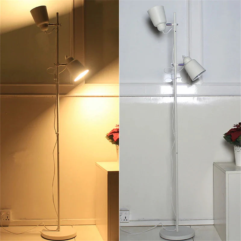 Adjustable 2-Light Floor Lamp for Living Room Decor by Econiko - Indoor Lighting