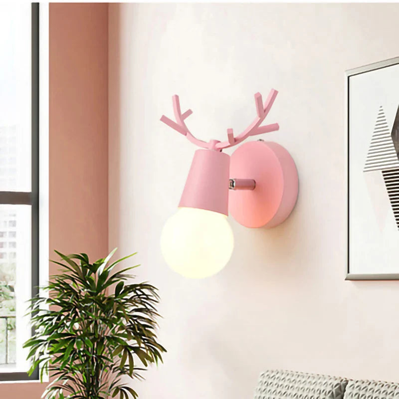 Econiko LED Antlers Wall Lamp Modern Indoor Lighting Sconce for Bedroom Living Room