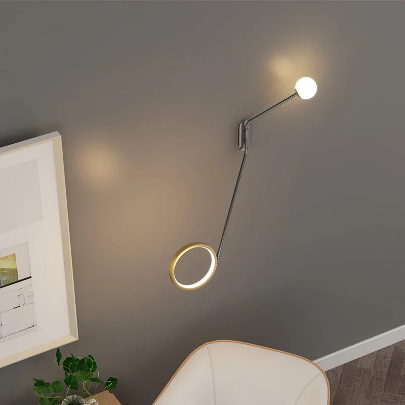 Adjustable Nordic LED Wall Lamp for Living Room and Bedroom by Econiko