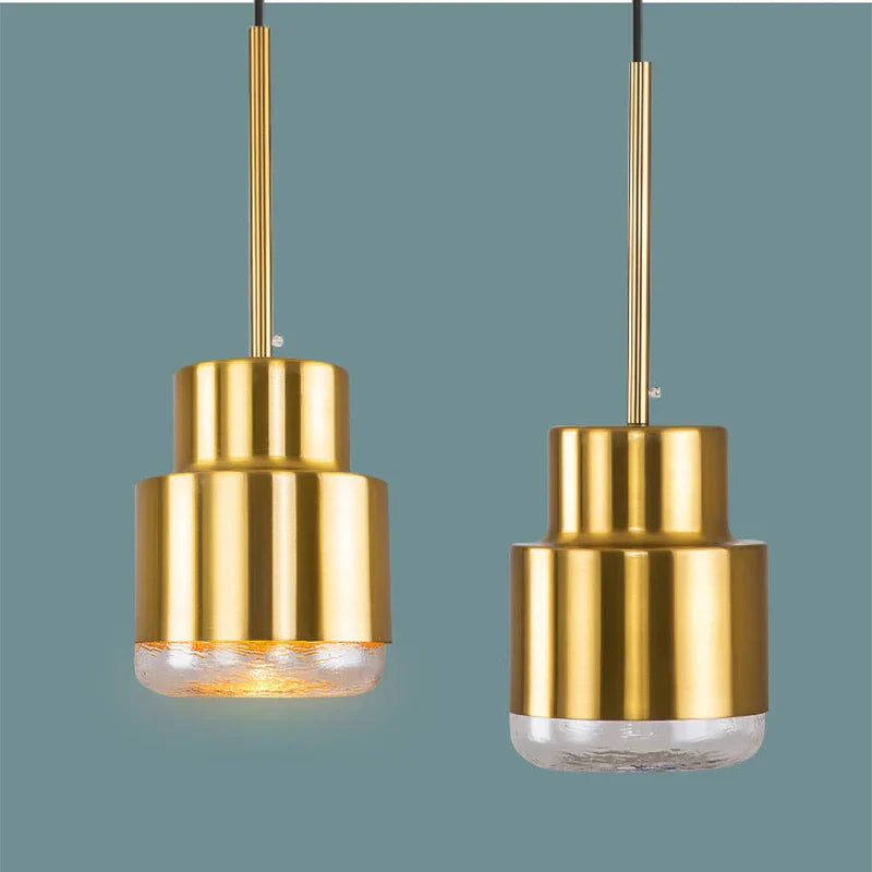 Econiko Gold LED Pendant Light Chandelier for Home Decor: Modern E27 Hanging Lamp