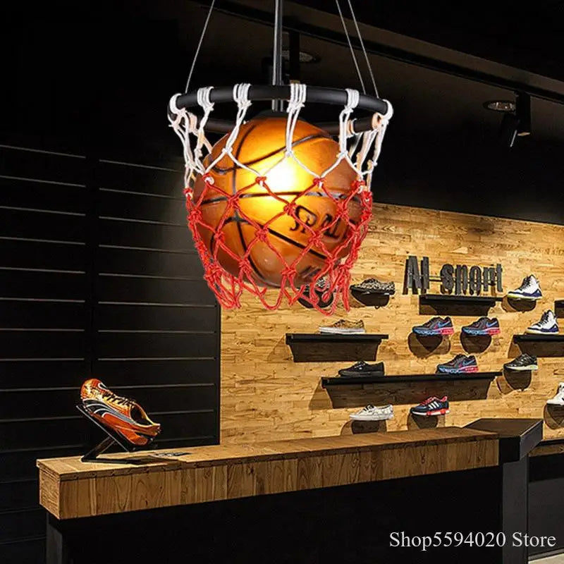 Acrylic Basketball Pendant Lights Hanging Lamp Home Deco Kitchen Living Room Bedroom Econiko