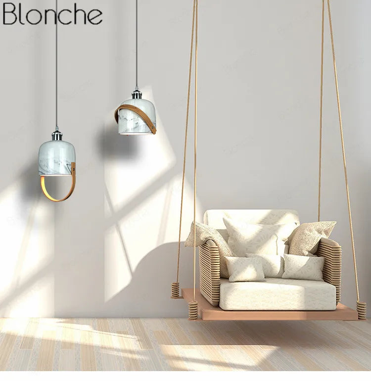 Ceramic Pendant Lights LED Hanging Lamp for Home Decor - Econiko