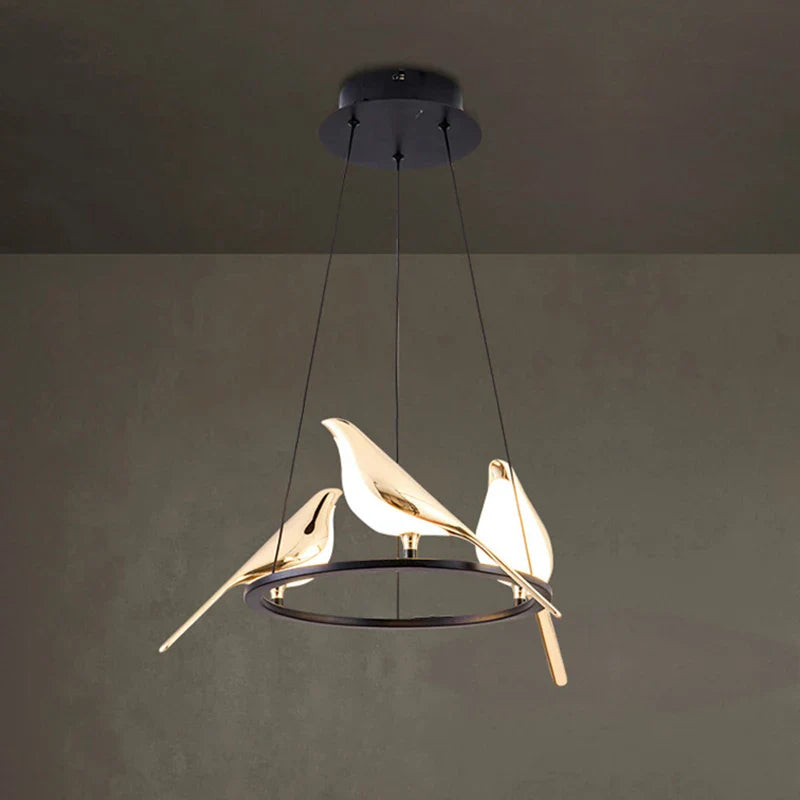 Econiko Magpie Bird LED Pendant Chandeliers for Nordic Modern Indoor Lighting