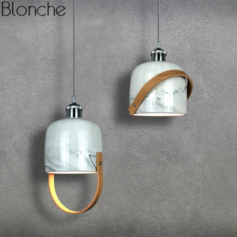 Ceramic Pendant Lights LED Hanging Lamp for Home Decor - Econiko