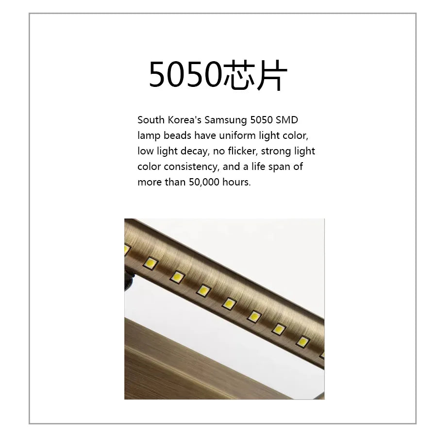 Econiko LED Wall Lamp Waterproof Anti-fog Light for Bathroom Mirror, Bedroom, Living Room