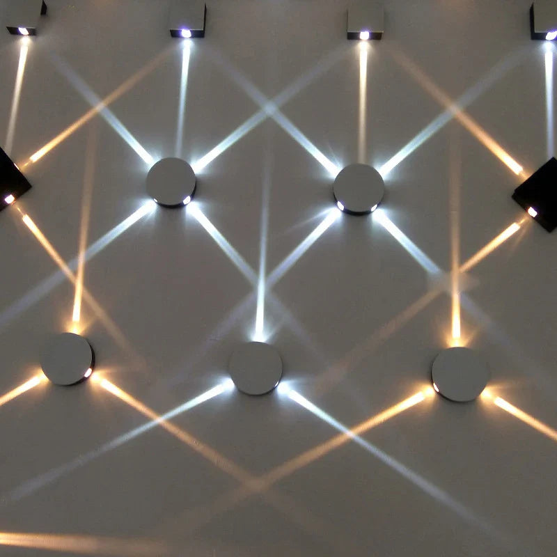 LED Wall Lamp with Cross Light Effect for Indoor Decoration - Econiko