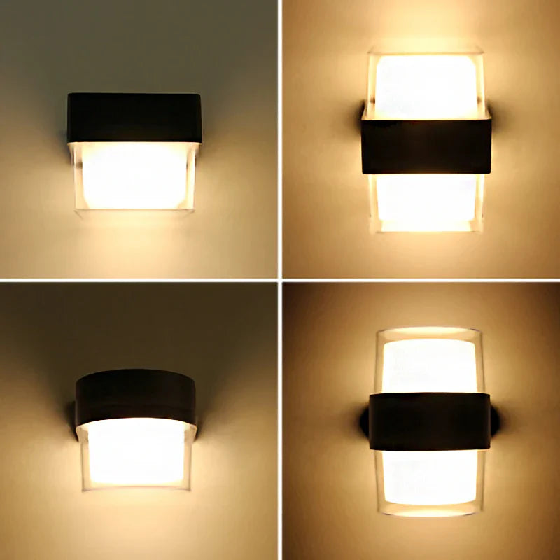 Econiko Modern Simplicity LED Wall Lamp for Indoor/Outdoor Lighting Fixture