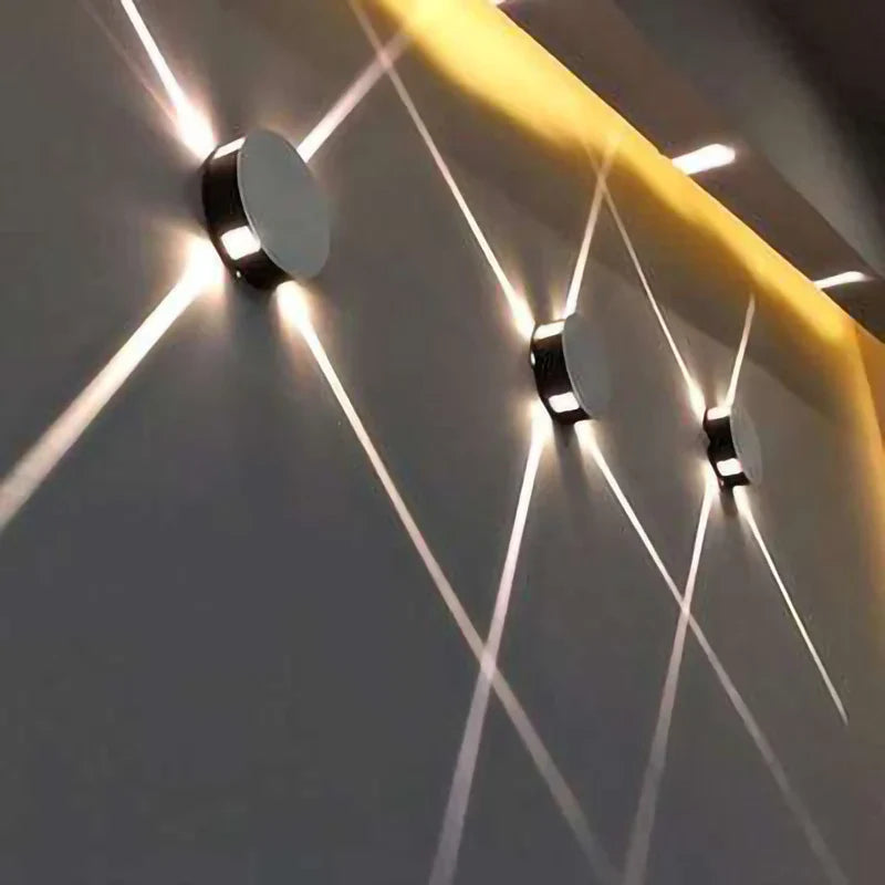 LED Wall Lamp with Cross Light Effect for Indoor Decoration - Econiko