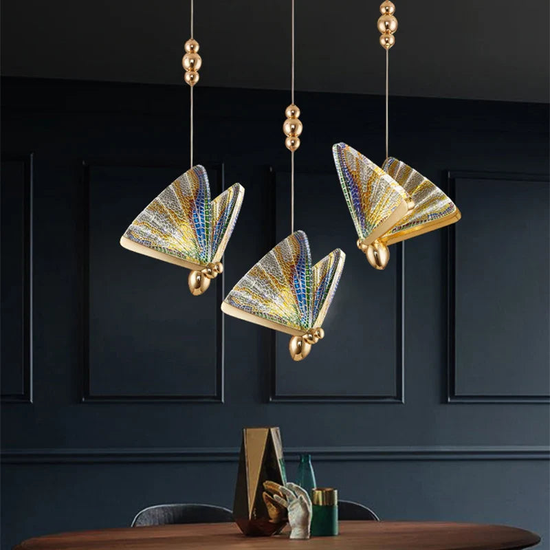 Econiko Butterfly Nordic LED Pendant Lights Modern Chandeliers for Home Decor & Indoor Lighting