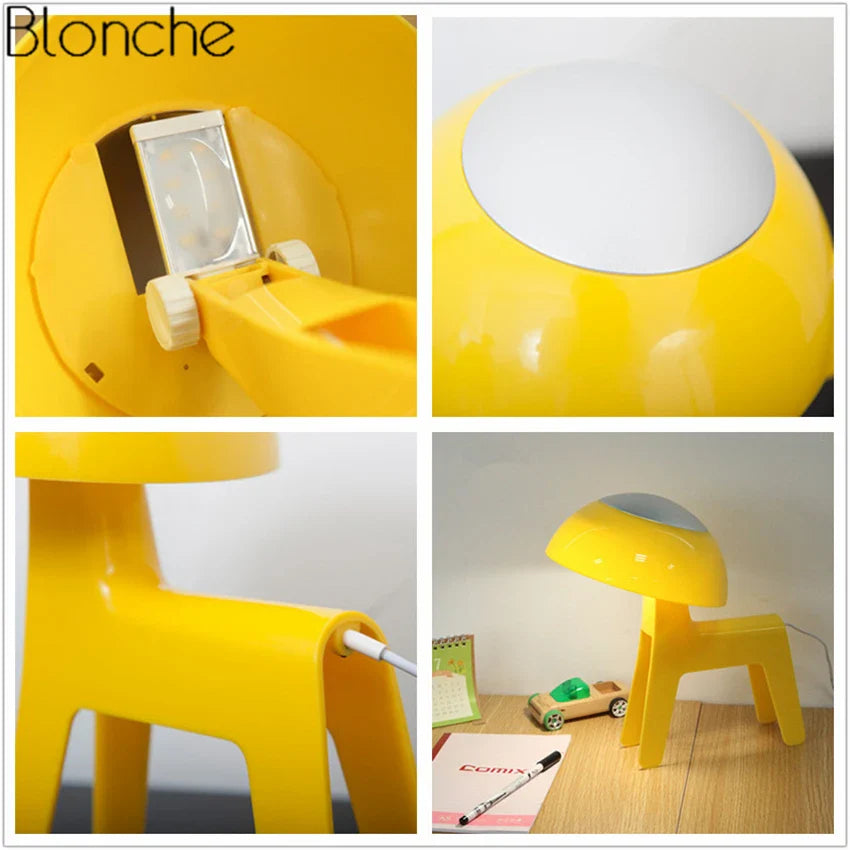 ABS Horse Table Lamp Cartoon Led Desk Light Econiko Children's Room Night Light