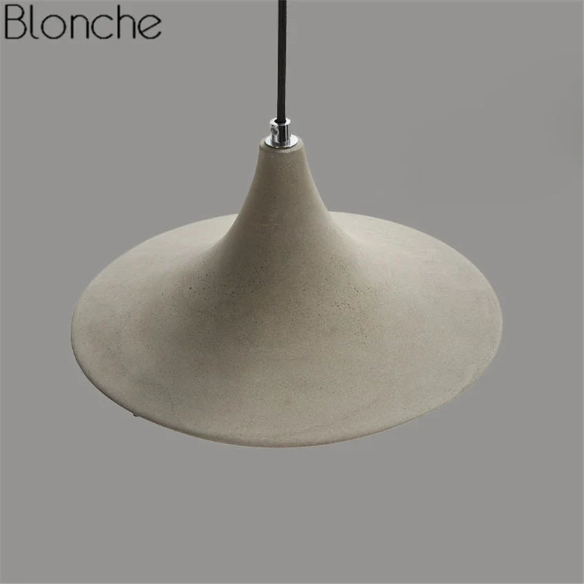 Cement Pendant Lights Industrial Decor Loft LED Lamp Hanglamp for Restaurant Kitchen Bar Home Fixtures by Econiko