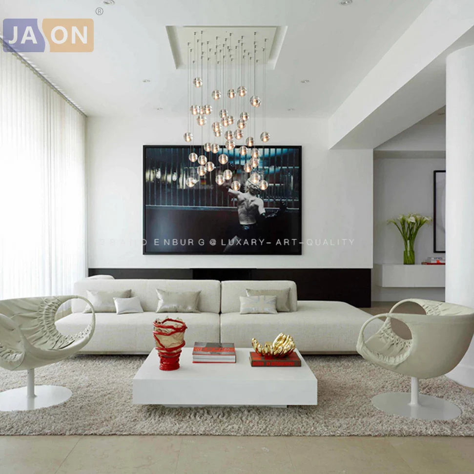 2024 Econiko Ocean Art LED Pendant Light for Living Room