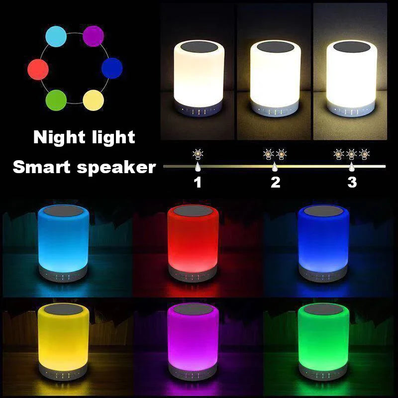 Econiko LED Night Light Speaker Lamp: Smart, Colorful, Indoor/Outdoor Lighting