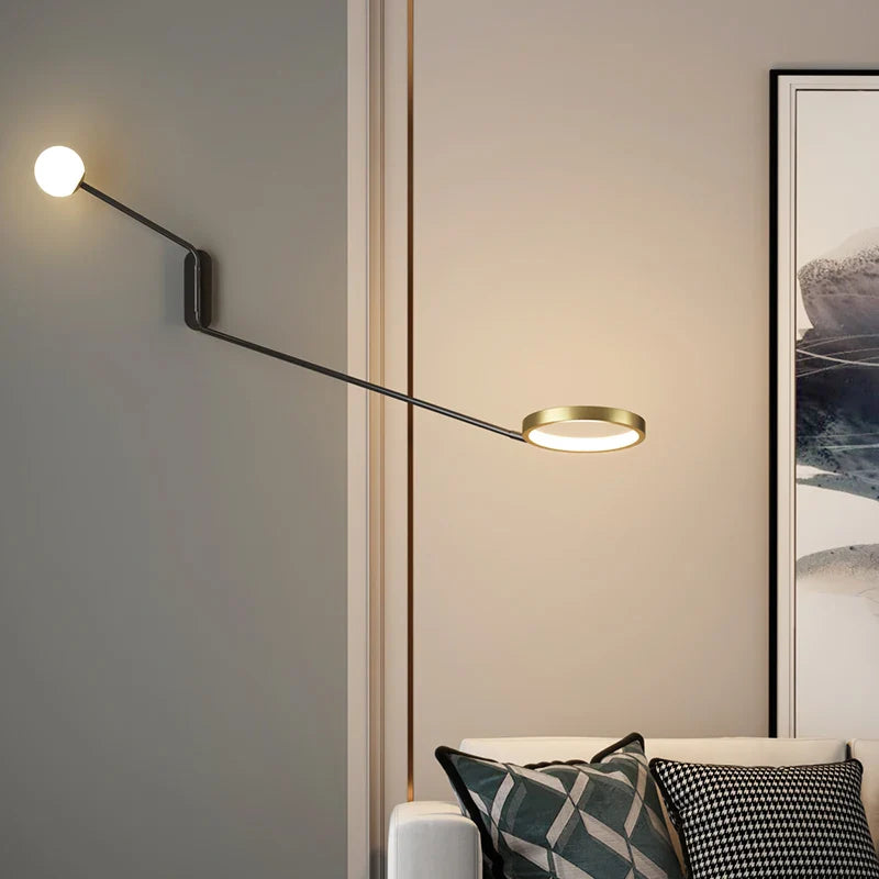 Adjustable Nordic LED Wall Lamp for Living Room and Bedroom by Econiko