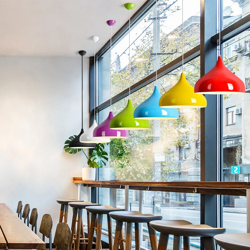 Colorful Aluminum Pendant Light for Bar and Restaurant by Econiko - Industrial Loft Fixture