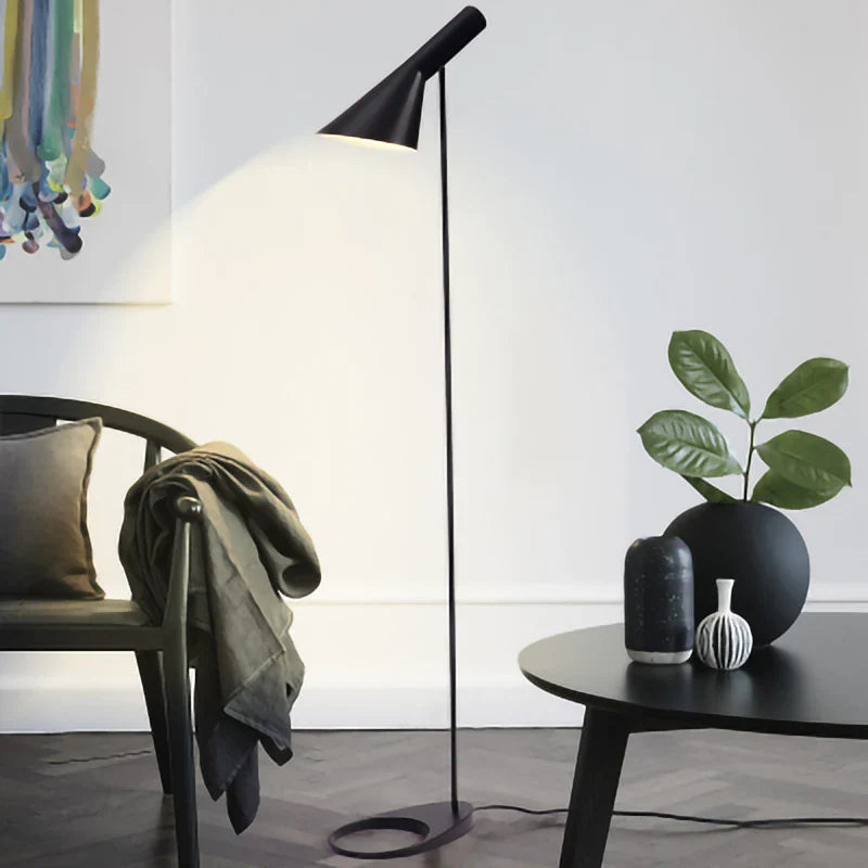 Adjustable Nordic LED Floor Lamp in Black/White for Living Room by Brand Econiko