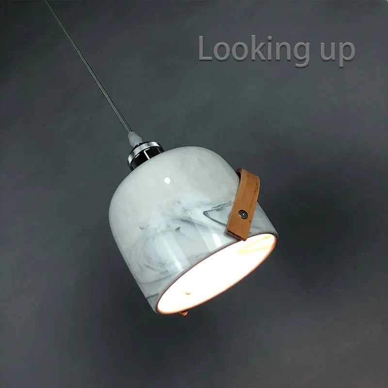 Ceramic Pendant Lights LED Hanging Lamp for Home Decor - Econiko