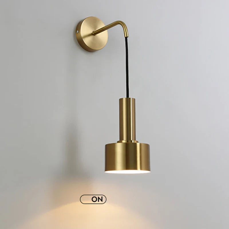 Nordic LED Wall Lamp E27 Sconce Light Gold Black Indoor Lighting for Home Decor - Econiko