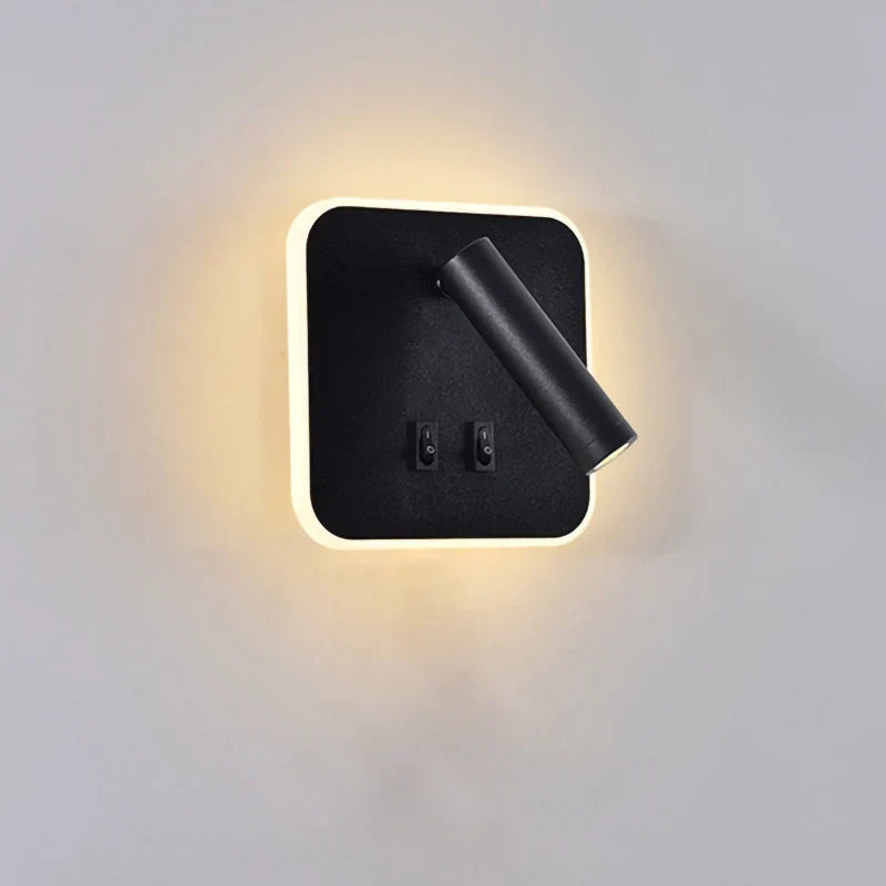 Econiko LED Wall Lamp with Dual Switch, Rotatable 8W 3W for Indoor Home Lighting