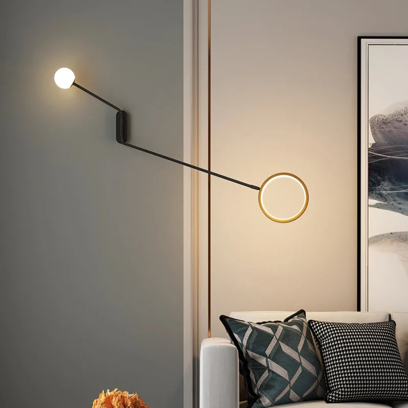 Adjustable Nordic LED Wall Lamp for Living Room and Bedroom by Econiko