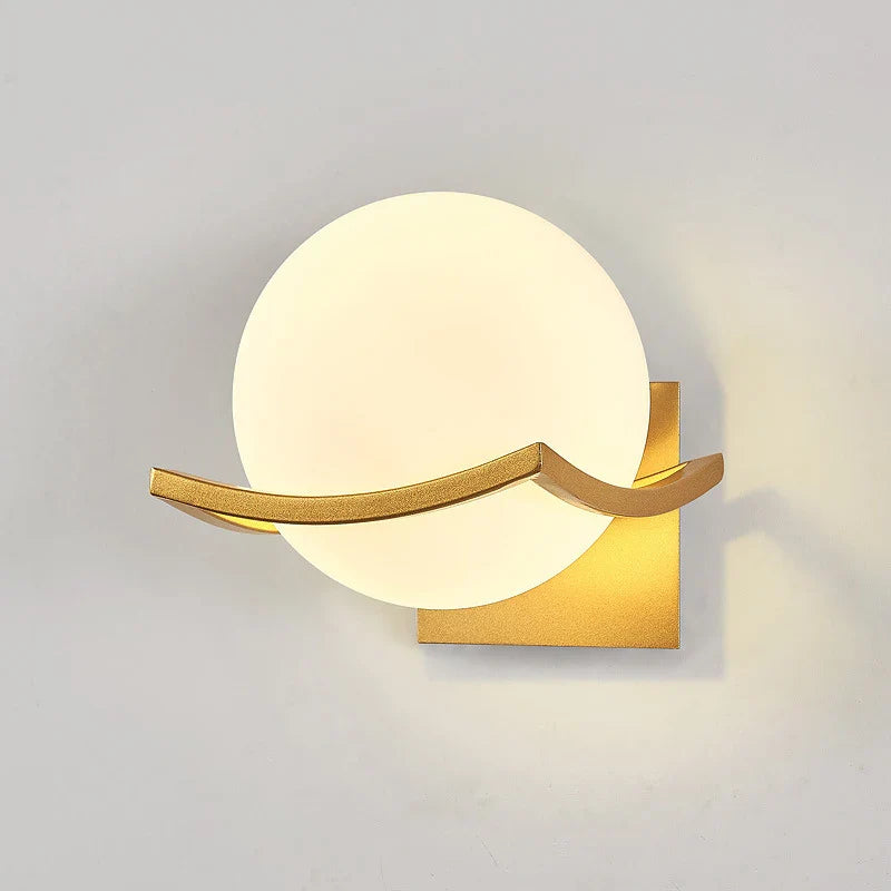 Econiko Nordic Glass LED Wall Lamp for Indoor Home Decor & Lighting