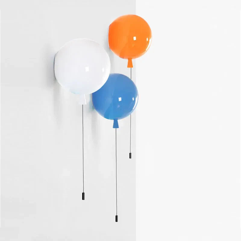 Colorful Balloon Memory LED Wall Lamps Pull Switch - Econiko Wall Lighting