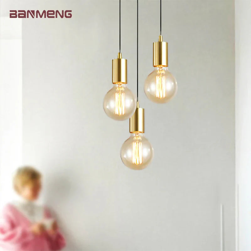 Econiko Gold Nordic LED Chandelier Modern Lamp for Bedroom Kitchen Living Room