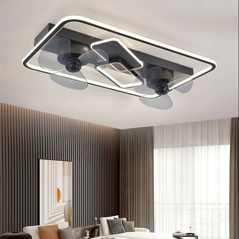 Ceiling Fan with LED Light and Remote Control for Bedroom and Living Room by Econiko