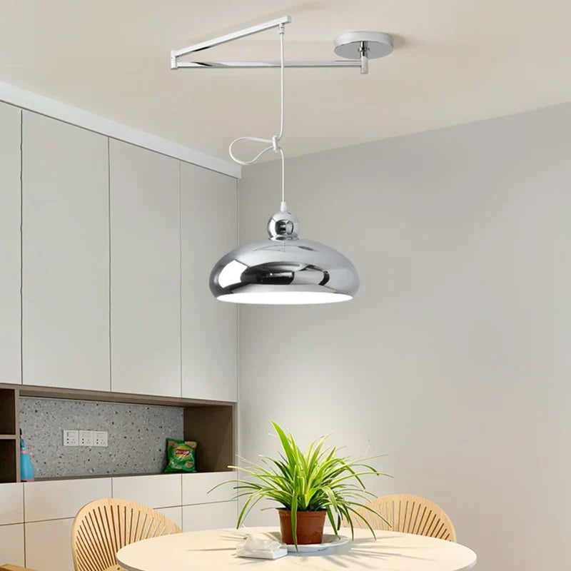 Adjustable LED Chandelier Lamps with Shiftable Arms for Kitchen Dining Room by Econiko