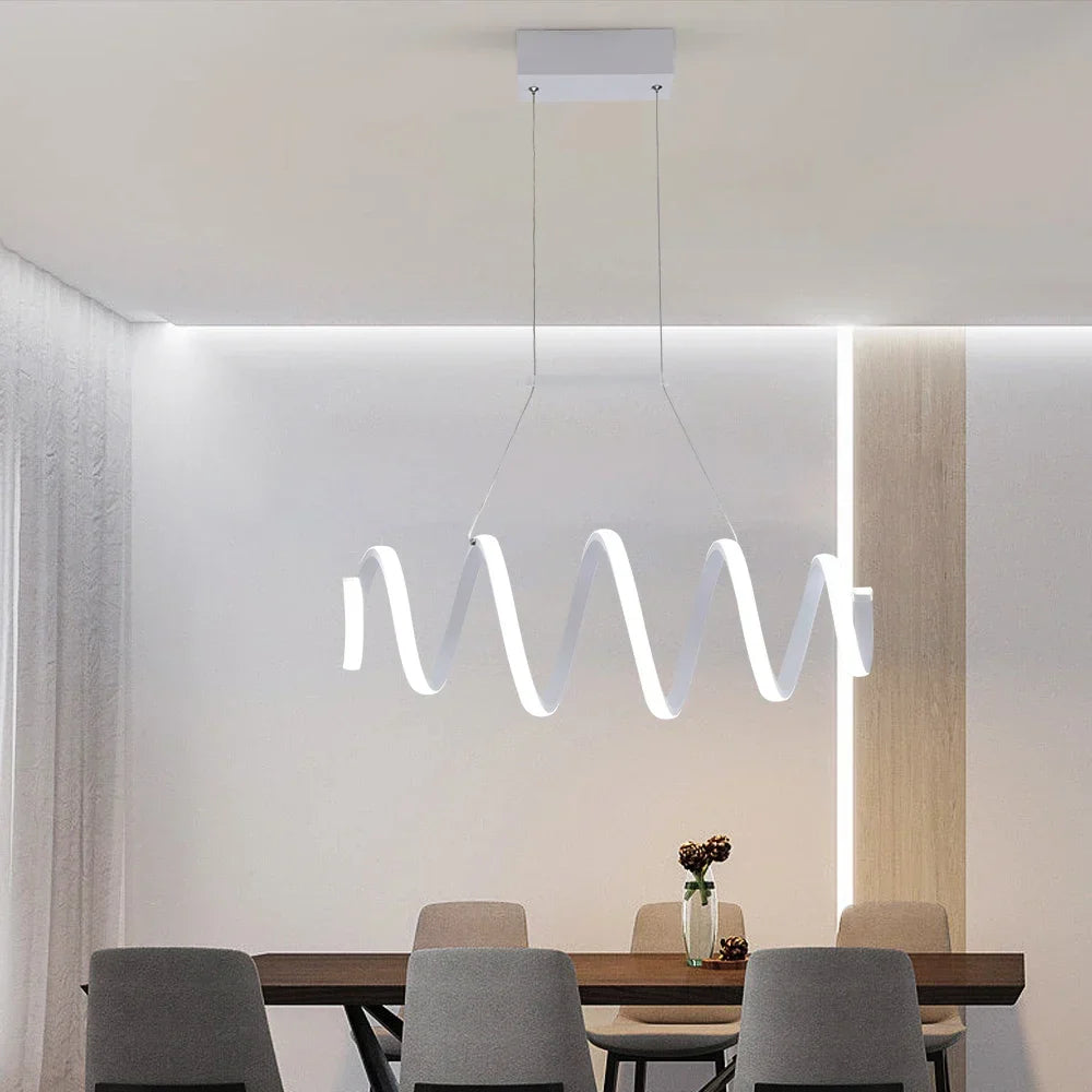 Acrylic LED Chandelier Ceiling Light by Econiko for Modern Living Dining Bedroom Decor