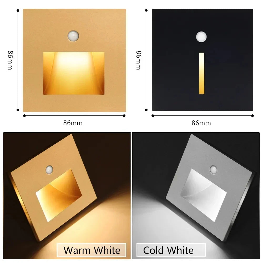 Econiko Motion Sensor Wall Lamp LED Night Light for Indoor Room Decor