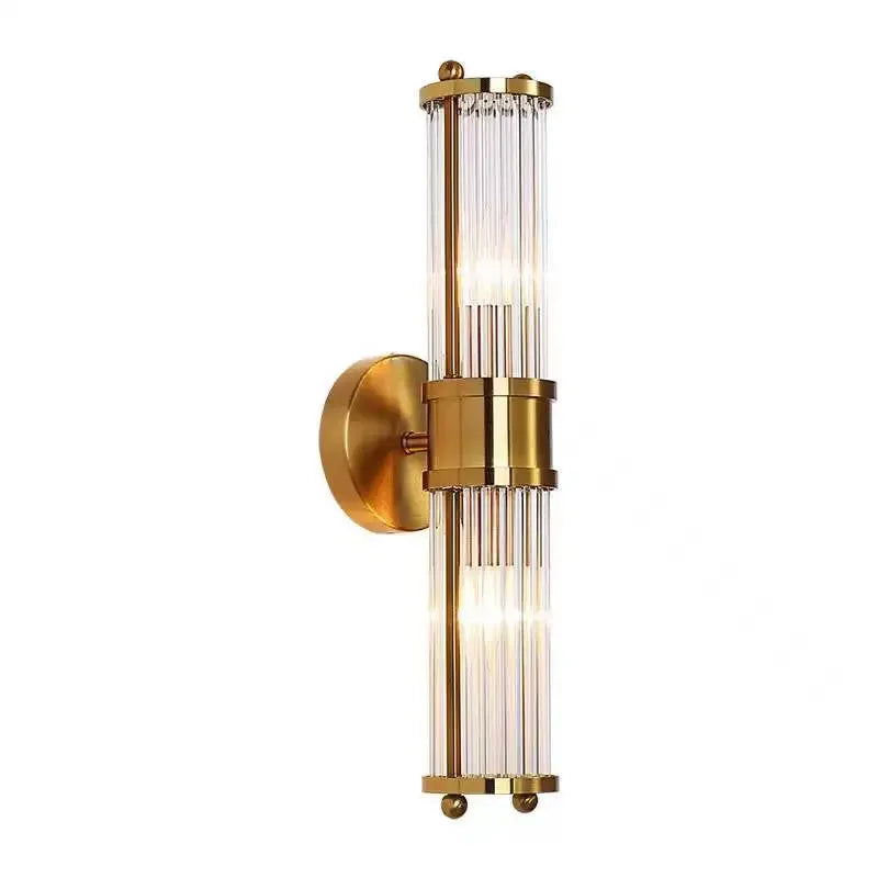 Luxury Nordic Gold Crystal LED Wall Sconces Indoor Lighting Econiko Branded for Home Decor