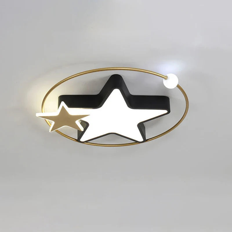 Econiko LED Ceiling Lamp Modern Nordic Light 40W 50W 65W Star Moon Model Home Decor for Living Room Bedroom