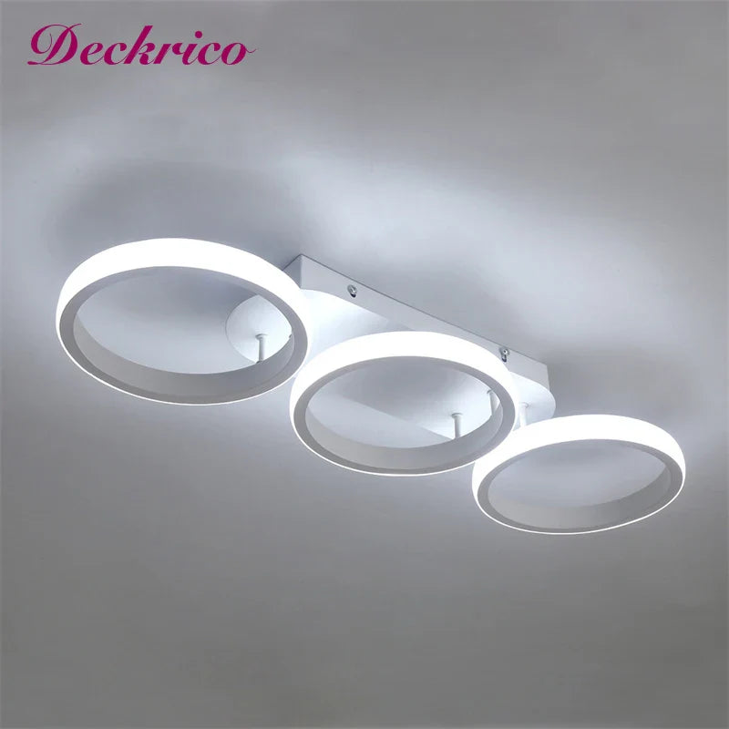 Ceiling Lamp LED Chandelier for Living Room and Bedroom - Econiko Fixture with Round/Square Design