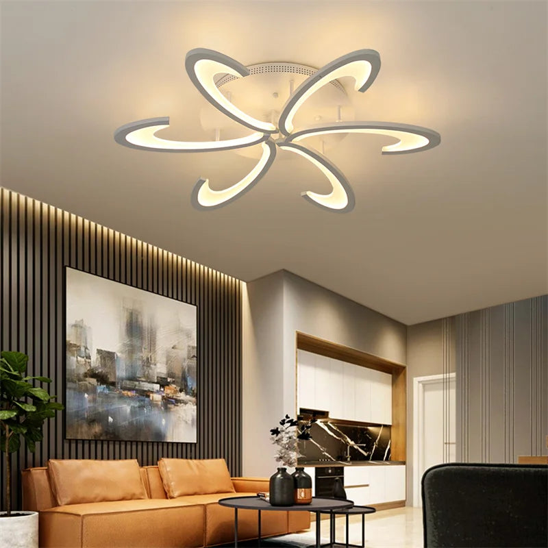 Acrylic LED Chandelier Ceiling Light by Econiko - Modern Nordic Design for Living Room