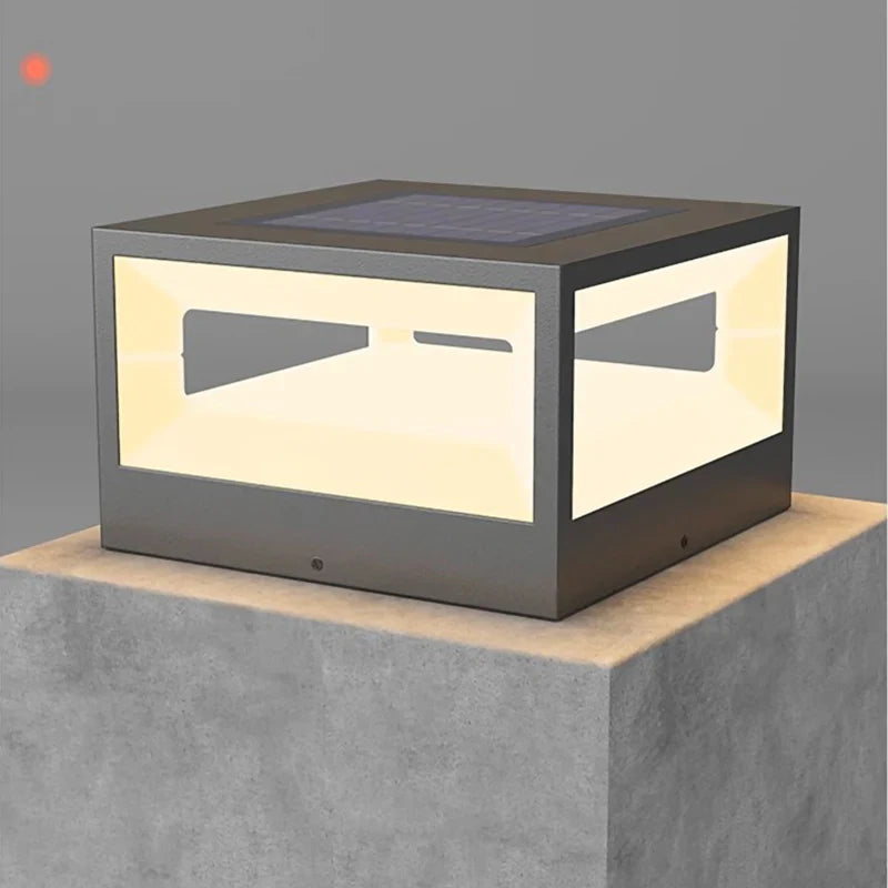 Econiko Solar Square LED Wall Lamp for Outdoor Home Decor Lighting