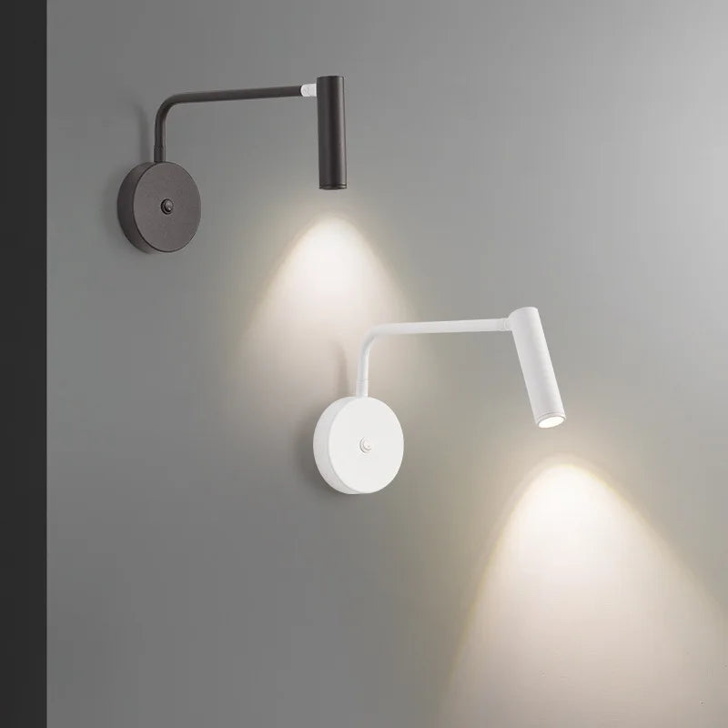 Econiko LED Wall Lamp: Nordic Modern Sconce with Adjustable Switch for Indoor Lighting