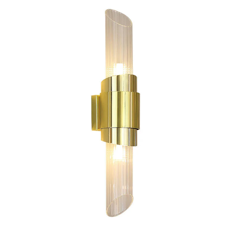 Econiko Nordic LED Glass Wall Lamp Sconce Modern Luxury Gold Indoor Lighting