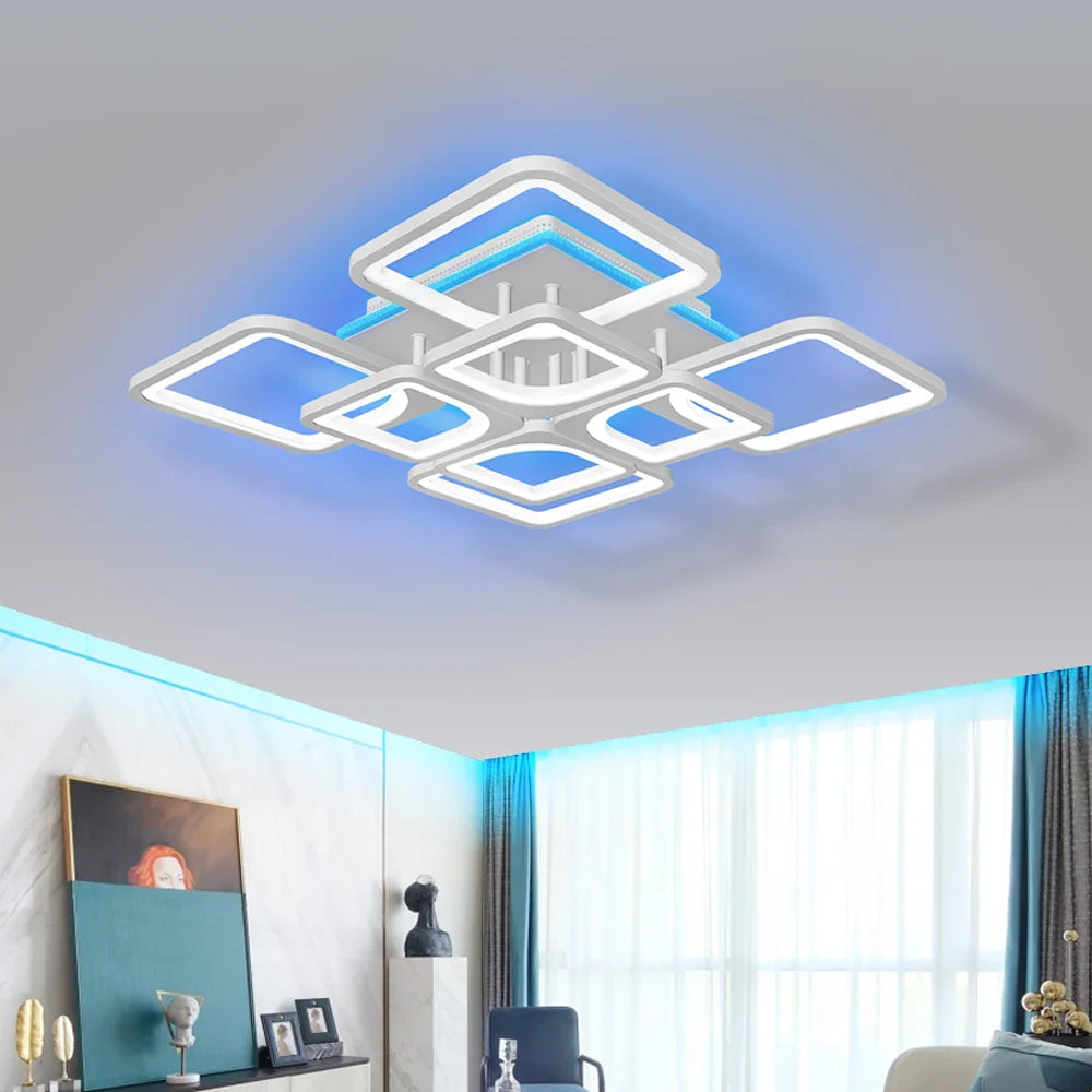 Econiko LED Ceiling Chandelier Light, Dimmable for Kitchen Dining Bedroom Hall Living Room