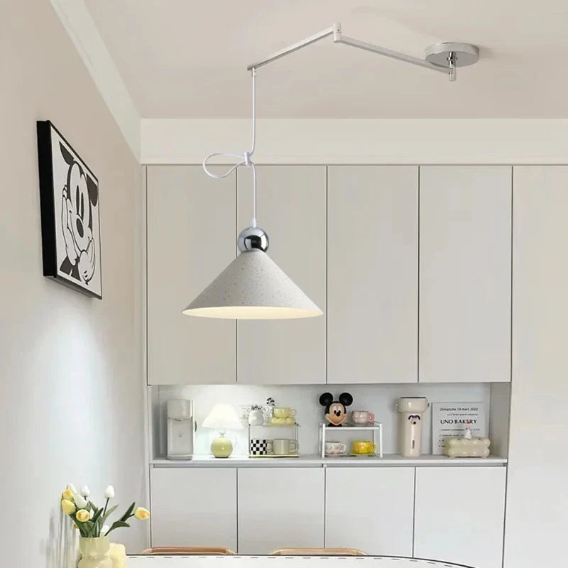 Adjustable LED Chandelier Lamps with Shiftable Arms for Kitchen Dining Room by Econiko