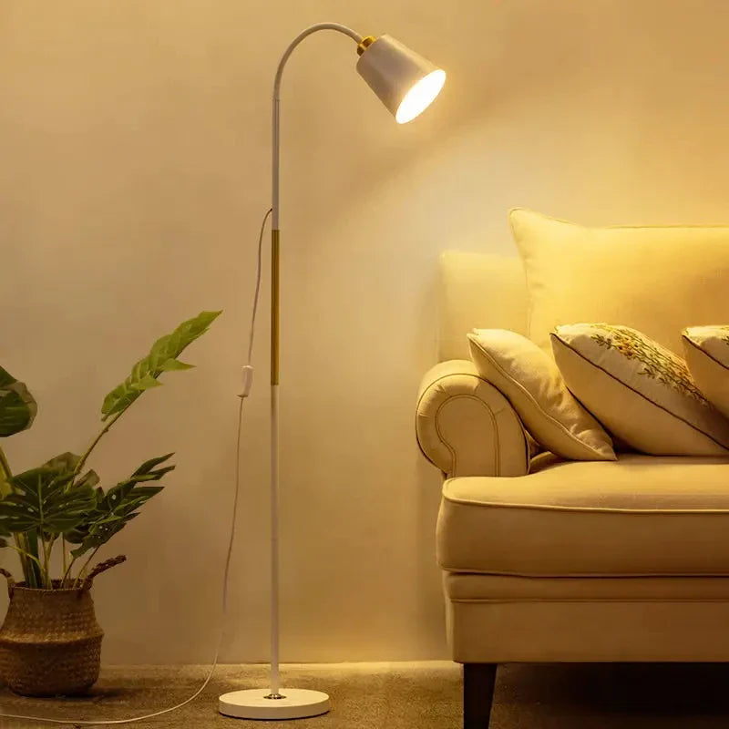 Adjustable Iron LED Floor Lamp for Living Room Office Study Bedroom by Econiko