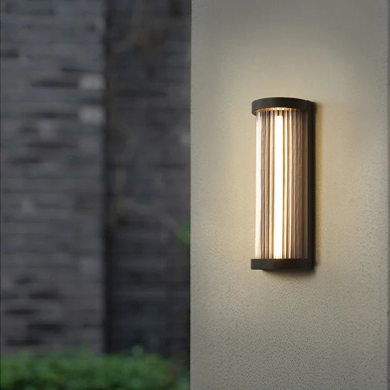 Bedside LED Wall Lamps for Indoor/Outdoor, Waterproof Garden Decor, Econiko Black Wall Light