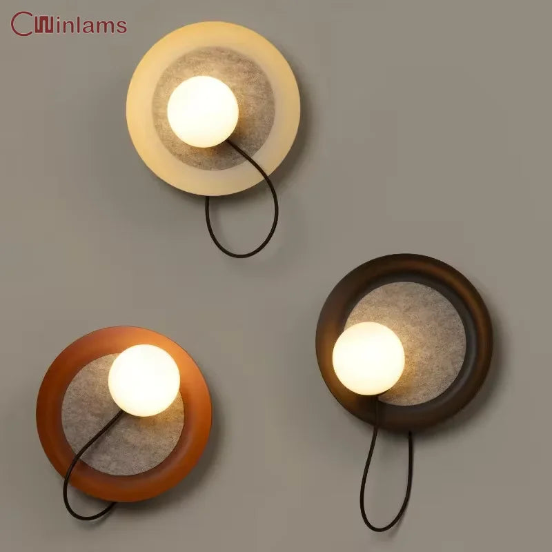 Adjustable Round Wall Lamp for Nordic Simple Living Room, Dining Room, Bedroom by Econiko