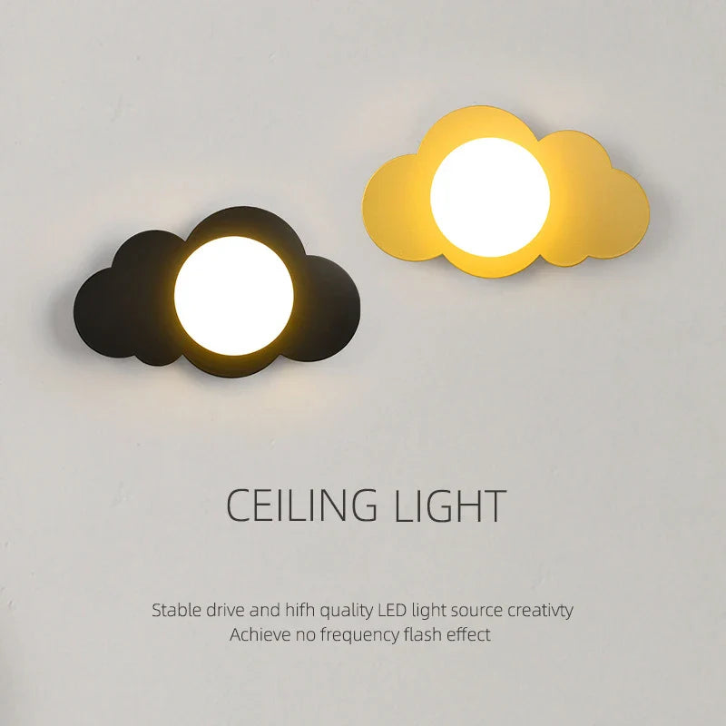 Econiko Cloud Model Nordic LED Wall Lamp for Modern Indoor Lighting in Living Room & Bedroom