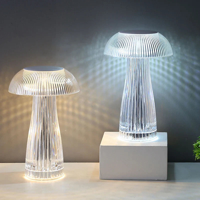 Jellyfish Lampshade LED Night Light Table Lamp Econiko Branded Modern Indoor Lighting