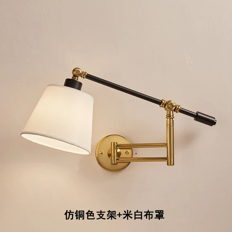 Adjustable Long Arm Wall Lamp for Bedroom, Office, Living Room - Econiko Mirror Light Sconce