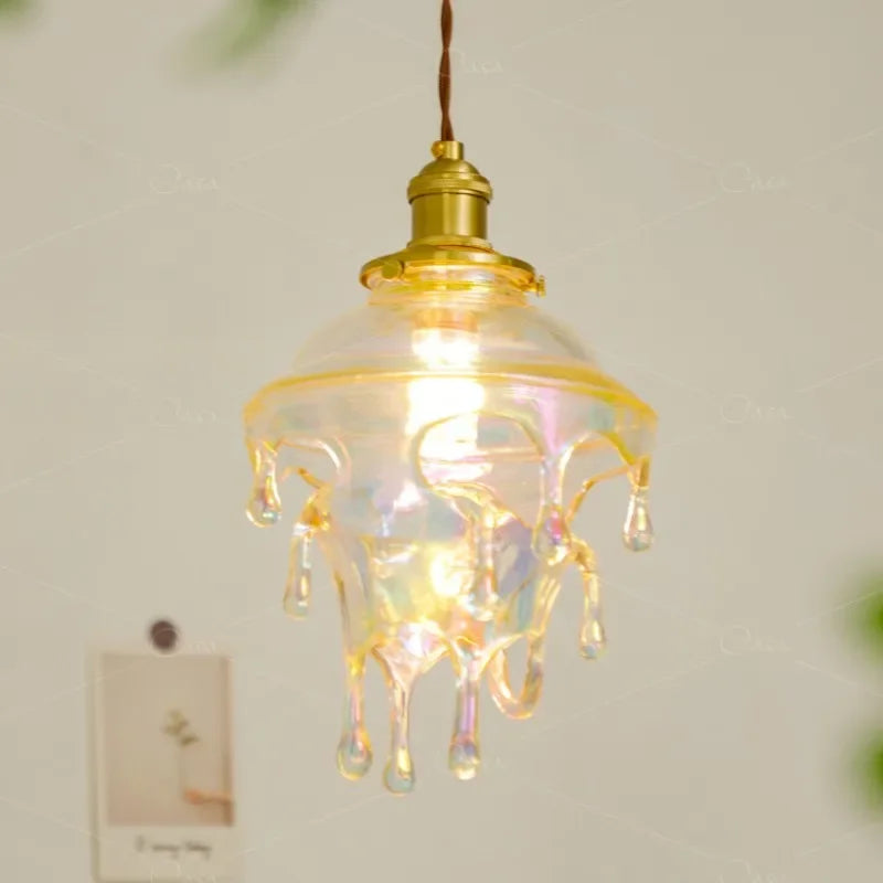 2024 Melting Candle Droplets LED Pendant Lamp by Econiko - Designer Chandelier for Home Decor