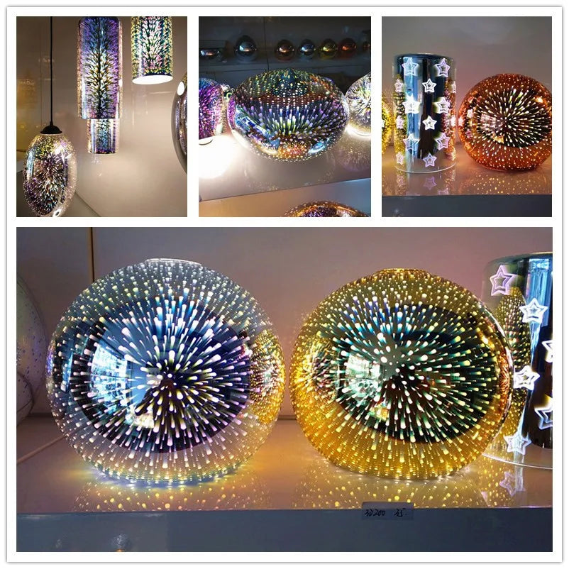 3D Glass Lustre Pendant Lights by Econiko - Creative Art Pendant Lamp for Indoor Lighting