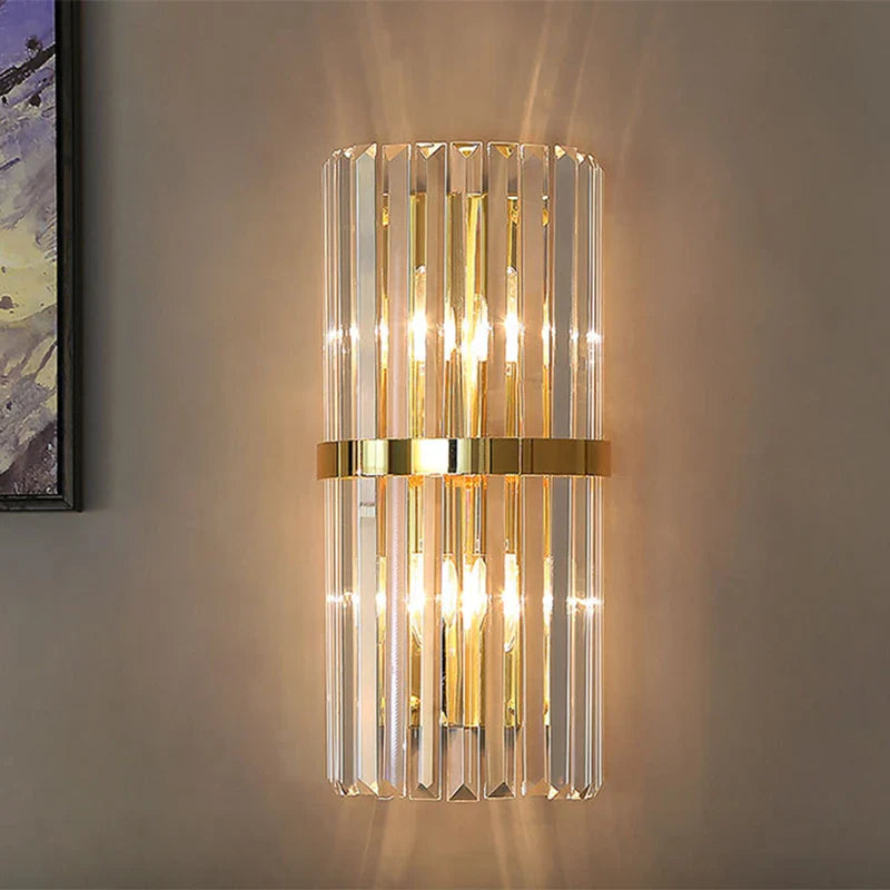 Econiko Crystal Wall Light: Modern Nordic Sconces for Living Room, Bedroom, and Home Decor.