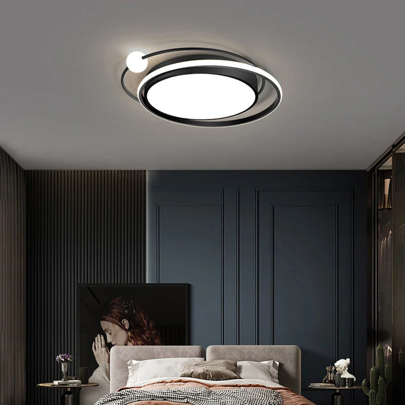 Nordic LED Ceiling Light 80W 160W Indoor Lighting Fixture for Living Room Bedroom by Econiko